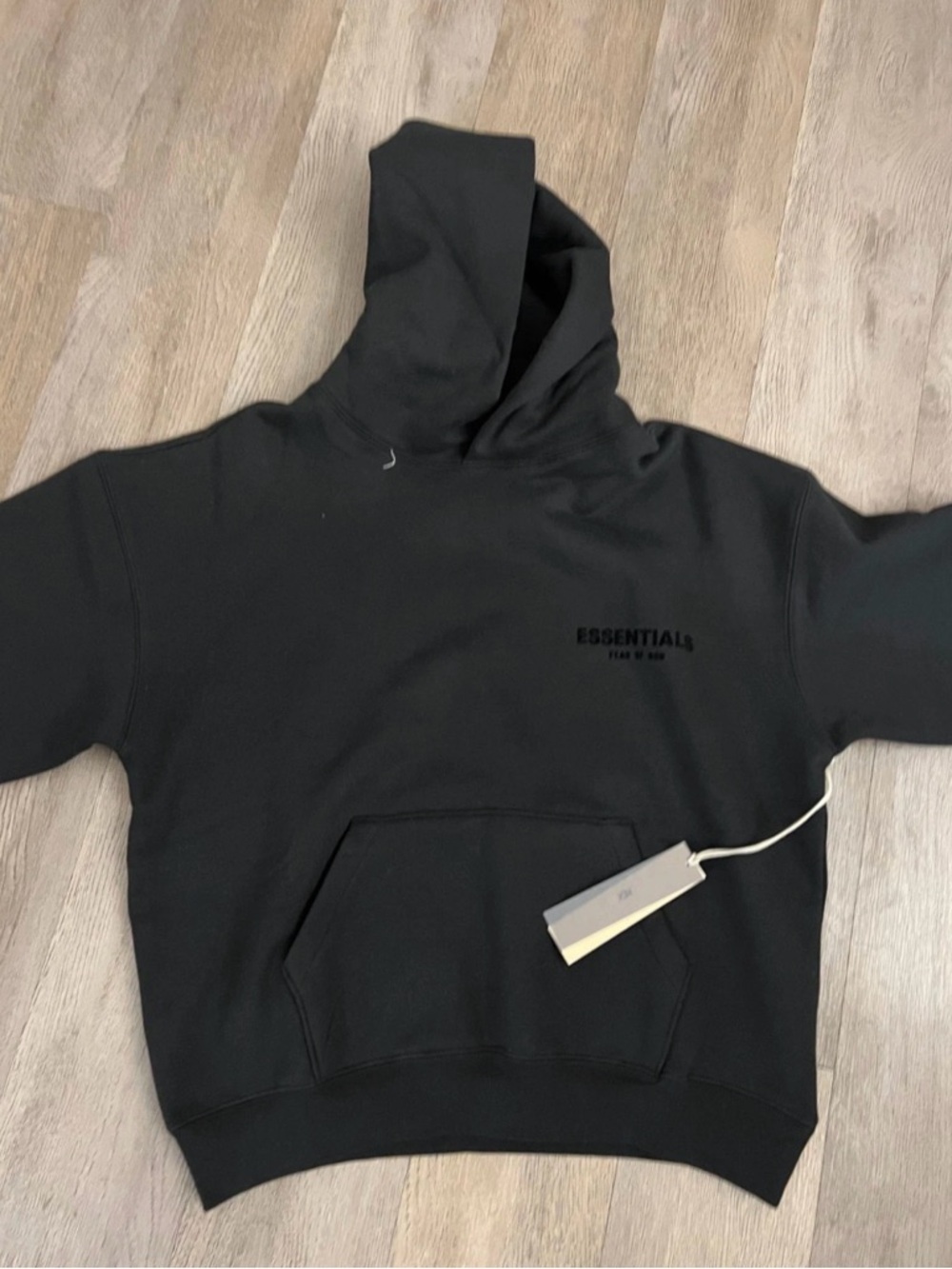 Fear of God Essentials Black Pullover Hoodie
